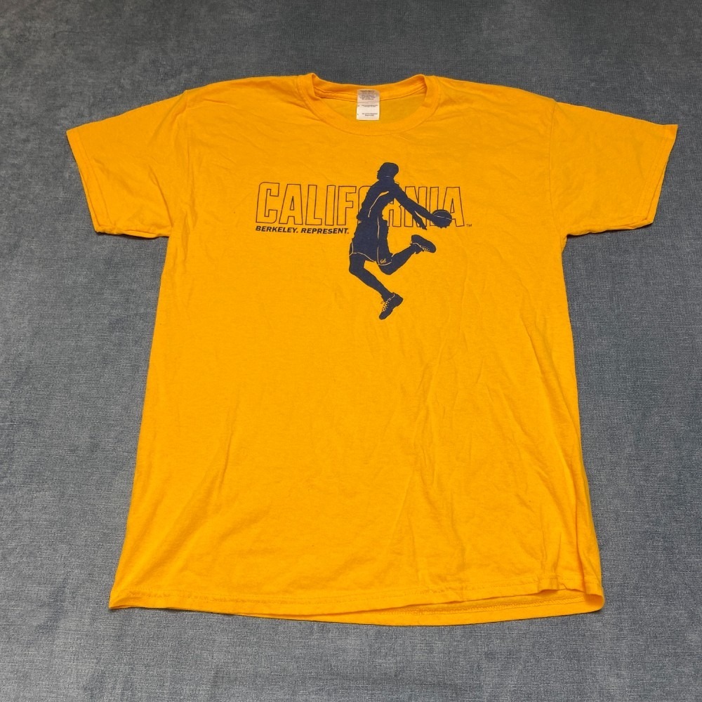 Gildan Heavy Cotton California Pepsi T Shirt Mens Large Yellow Streetwear Casual